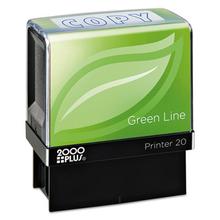 Green Line Message Stamp, Copy, 1.5 x 0.56, Blue