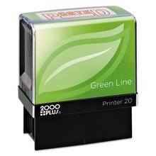 Green Line Message Stamp, Posted, 1.5 x 0.56, Red