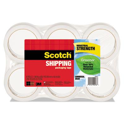 View larger image of Greener Commercial Grade Packaging Tape, 3" Core, 1.88" x 49.2 yds, Clear, 6/Pack