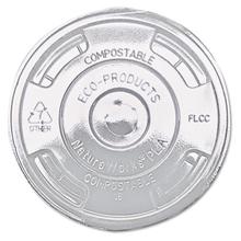 GreenStripe Renewable and Compost Cold Cup Flat Lids, for 9-24 oz, 100/Pack, 10 Packs/Carton