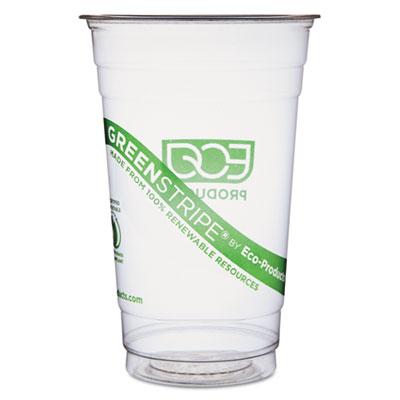 View larger image of GreenStripe Renewable and Compostable Cold Cups - 20 oz, 50/Pack, 20 Packs/Carton