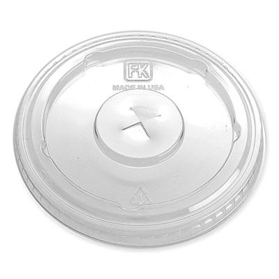 View larger image of Greenware Cold Drink Lids, X-Slot, Fits 12 oz to 20 oz Cup, Clear, 1,000/Carton