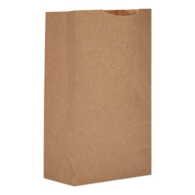 View larger image of Grocery Paper Bags, 30 lb Capacity, #3, 4.75" x 2.94" x 8.56", Kraft, 500 Bags
