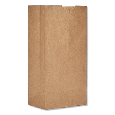View larger image of Grocery Paper Bags, 30 lb Capacity, #4, 5" x 3.33" x 9.75", Kraft, 500 Bags