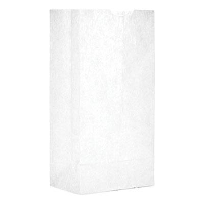 View larger image of Grocery Paper Bags, 30 lb Capacity, #4, 5" x 3.33" x 9.75", White, 500 Bags