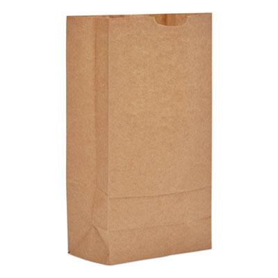 View larger image of Grocery Paper Bags, 35 lb Capacity, #10, 6.31" x 4.19" x 13.38", Kraft, 500 Bags