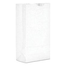 Grocery Paper Bags, 35 lb Capacity, #10, 6.31" x 4.19" x 13.38", White, 500 Bags