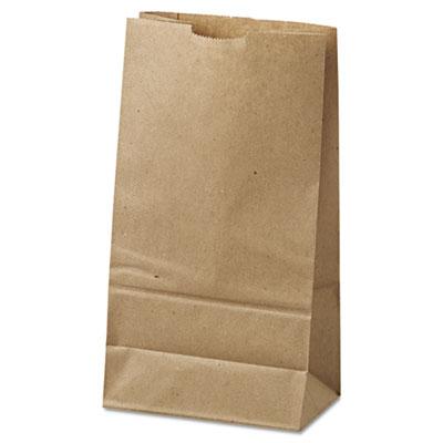 View larger image of Grocery Paper Bags, 35 lb Capacity, #6, 6" x 3.63" x 11.06", Kraft, 500 Bags