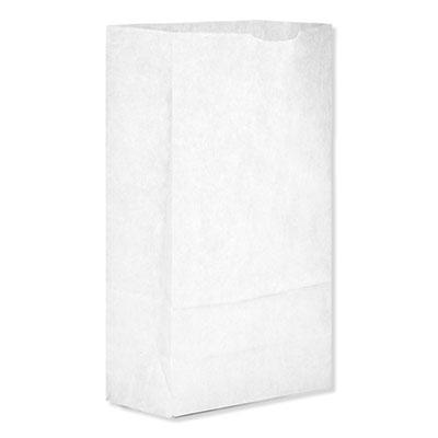 View larger image of Grocery Paper Bags, 35 lb Capacity, #6, 6" x 3.63" x 11.06", White, 500 Bags