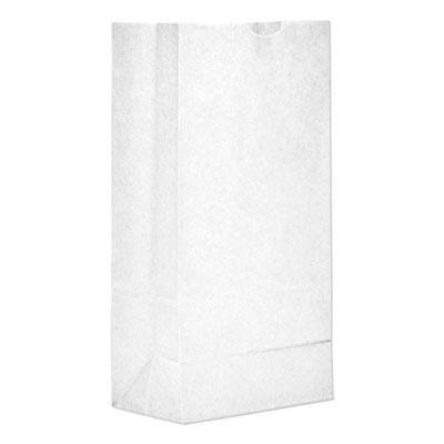 View larger image of Grocery Paper Bags, 35 lb Capacity, #8, 6.13" x 4.17" x 12.44", White, 500 Bags