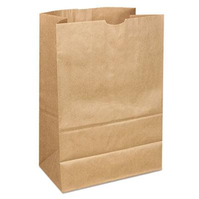 View larger image of Grocery Paper Bags, 40 lb Capacity, 1/6 BBL, 12" x 7" x 17", Kraft, 400 Bags