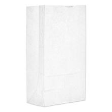 Grocery Paper Bags, 40 lb Capacity, #12, 7.06" x 4.5" x 13.75", White, 500 Bags