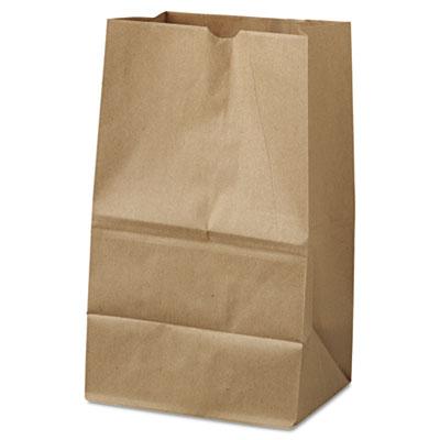 View larger image of Grocery Paper Bags, 40 lb Capacity, #20 Squat, 8.25" x 5.94" x 13.38", Kraft, 500 Bags