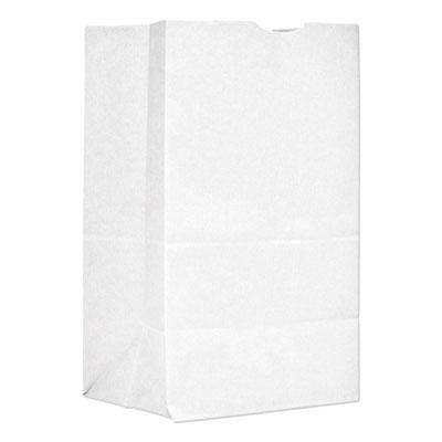 View larger image of Grocery Paper Bags, 40 lb Capacity, #20 Squat, 8.25" x 5.94" x 13.38", White, 500 Bags