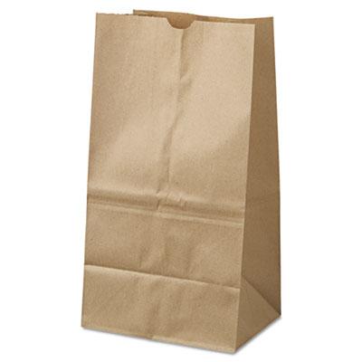 View larger image of Grocery Paper Bags, 40 lb Capacity, #25 Squat, 8.25" x 6.13" x 15.88", Kraft, 500 Bags
