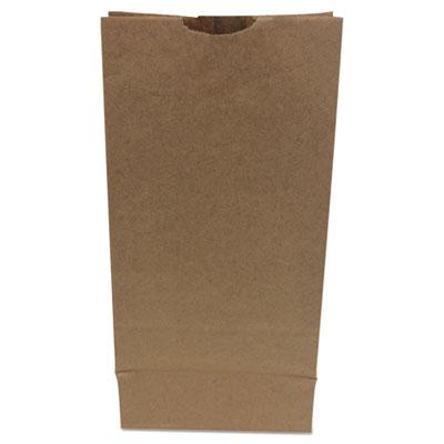 View larger image of Grocery Paper Bags, 50 lb Capacity, #10, 6.31" x 4.19" x 13.38", Kraft, 500 Bags