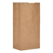 Grocery Paper Bags, 50 lb Capacity, #4, 5" x 3.13" x 9.75", Kraft, 500 Bags