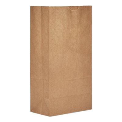 View larger image of Grocery Paper Bags, 50 lb Capacity, #5, 5.25" x 3.44" x 10.94", Kraft, 500 Bags