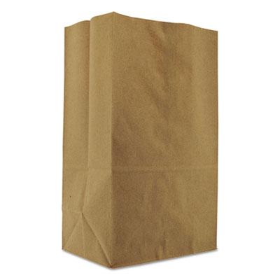 View larger image of Squat Paper Grocery Bags, 57 lb Capacity, 1/8 BBL, 10.13" x 6.75" x 14.38", Kraft, 500 Bags