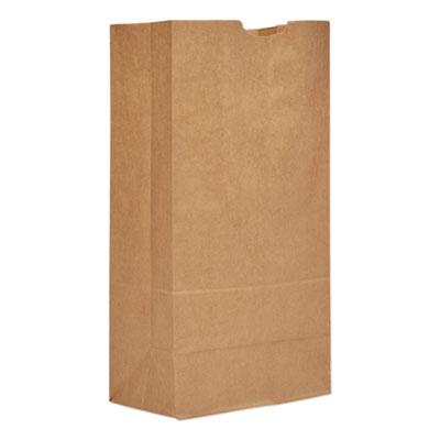 View larger image of Grocery Paper Bags, 57 lb Capacity, #20, 8.25" x 5.94" x 16.13", Kraft, 500 Bags
