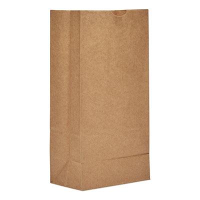 View larger image of Grocery Paper Bags, 57 lb Capacity, #8, 6.13" x 4.17" x 12.44", Kraft, 500 Bags