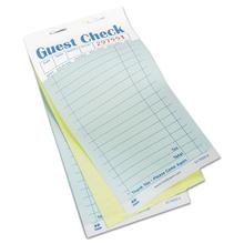 Guest Check Book, Two-Part Carbonless, 3.6 X 6.7, 1/page, 50/book, 50 Books/carton