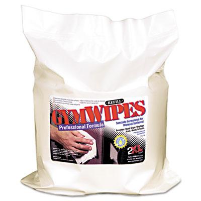 View larger image of Gym Wipes Professional, 1-Ply, 6 x 8, Unscented, White, 700/Pack, 4 Packs/Carton