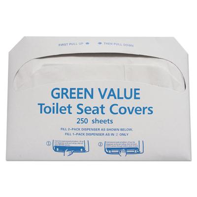 View larger image of Half-Fold Toilet Seat Covers, White, 14.75 x 16.5, 5,000/Carton