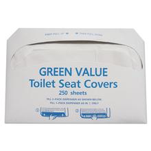 Half-Fold Toilet Seat Covers, White, 14.75 x 16.5, 5,000/Carton