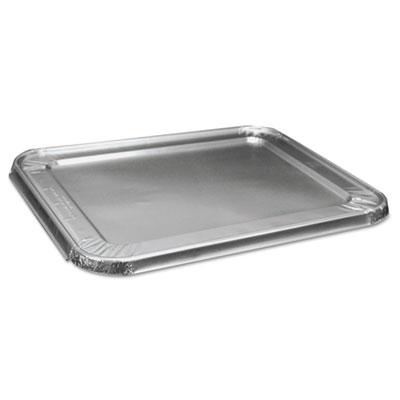 View larger image of Aluminum Steam Table Pan Lids, Fits Half-Size Pan, Deep, 10.5 x 12.81 x 0.63, 100/Carton