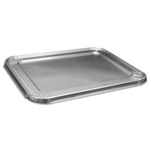 Aluminum Steam Table Pan Lids, Fits Half-Size Pan, Deep, 290 Gauge, 10.5 x 12.81 x 0.63, 100/Carton