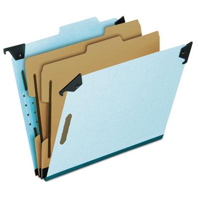 View larger image of Hanging Classification Folders with Dividers, Letter Size, 2 Dividers, 2/5-Cut Exterior Tabs, Blue