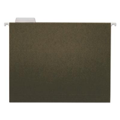 View larger image of Hanging File Folders, Letter Size, 1/5-Cut Tabs, Standard Green, 25/Box
