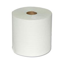 Hard Wound Towel, 1-Ply, 8" x 600 ft, White, 12 Rolls/Carton