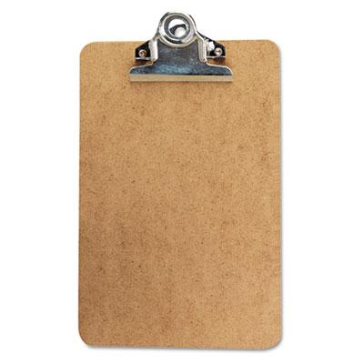 View larger image of Hardboard Clipboard, 0.75" Clip Capacity, Holds 5 x 8 Sheets, Brown