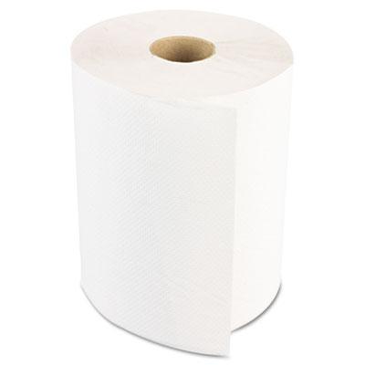 View larger image of Hardwound Paper Towels, Nonperforated 1-Ply White, 350 ft, 12 Rolls/Carton