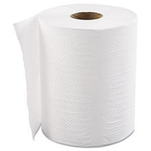 Hardwound Roll Towels, 1-Ply, White, 8" x 600 ft, 12 Rolls/Carton