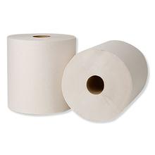 Hardwound Roll Towels, 1-Ply, 7.88" x 800 ft, Natural White, 6 Rolls/Carton