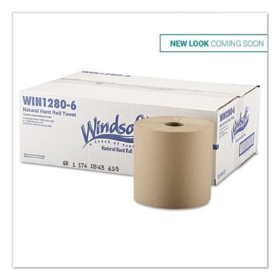 View larger image of Hardwound Roll Towels, 1-Ply, 8" x 800 ft, Natural, 6 Rolls/Carton