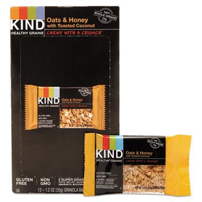 View larger image of Healthy Grains Bar, Oats and Honey with Toasted Coconut, 1.2 oz, 12/Box