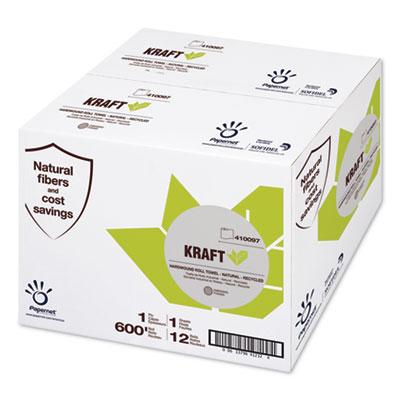 View larger image of Heavenly Soft Hardwound Paper Towel, Kraft, 1-Ply, 7.8" x 600 ft, Brown, 12 Rolls/Carton
