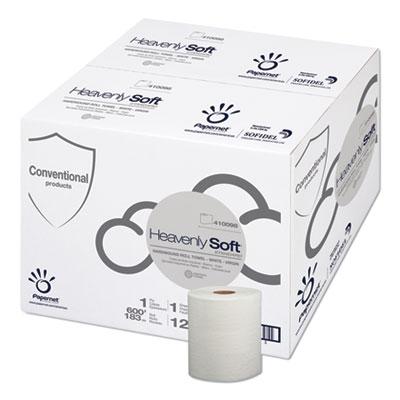 View larger image of Heavenly Soft Hardwound Paper Towel, Standard, 1-Ply, 7.8" x 600 ft, White, 12 Rolls/Carton