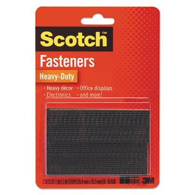 View larger image of Heavy-Duty All-Weather Fasteners, 1" x 3", Black, 2/Pack