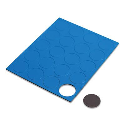 View larger image of Heavy-Duty Board Magnets, Circles, 0.75" Diameter, Blue, 20/Pack