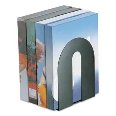 View larger image of Heavy Duty Bookends, Nonskid, 8 x 8 x 10, Steel, Black, 1 Pair