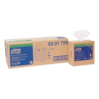 View larger image of Heavy-Duty Cleaning Cloth, 8.46 x 16.13, White, 80/Box, 5 Boxes/Carton