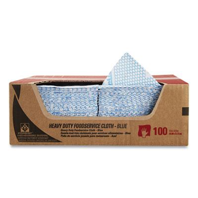 View larger image of Heavy-Duty Foodservice Cloths, 12.5 x 23.5, Blue, 100/Carton