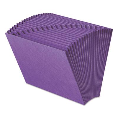 View larger image of Heavy-Duty Indexed Expanding Open Top Color Files, 21 Sections, 1/21-Cut Tab, Letter Size, Purple