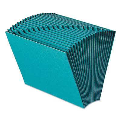 View larger image of Heavy-Duty Indexed Expanding Open Top Color Files, 21 Sections, 1/21-Cut Tab, Letter Size, Teal