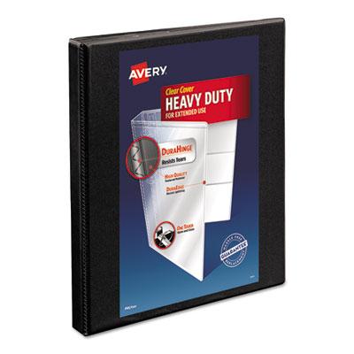 View larger image of Heavy-Duty Non Stick View Binder with DuraHinge and Slant Rings, 3 Rings, 0.5" Capacity, 11 x 8.5, Black, (5233)
